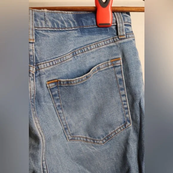 Abercrombie & Fitch Light Blue Straight Leg Jeans - Picture 5 of 11